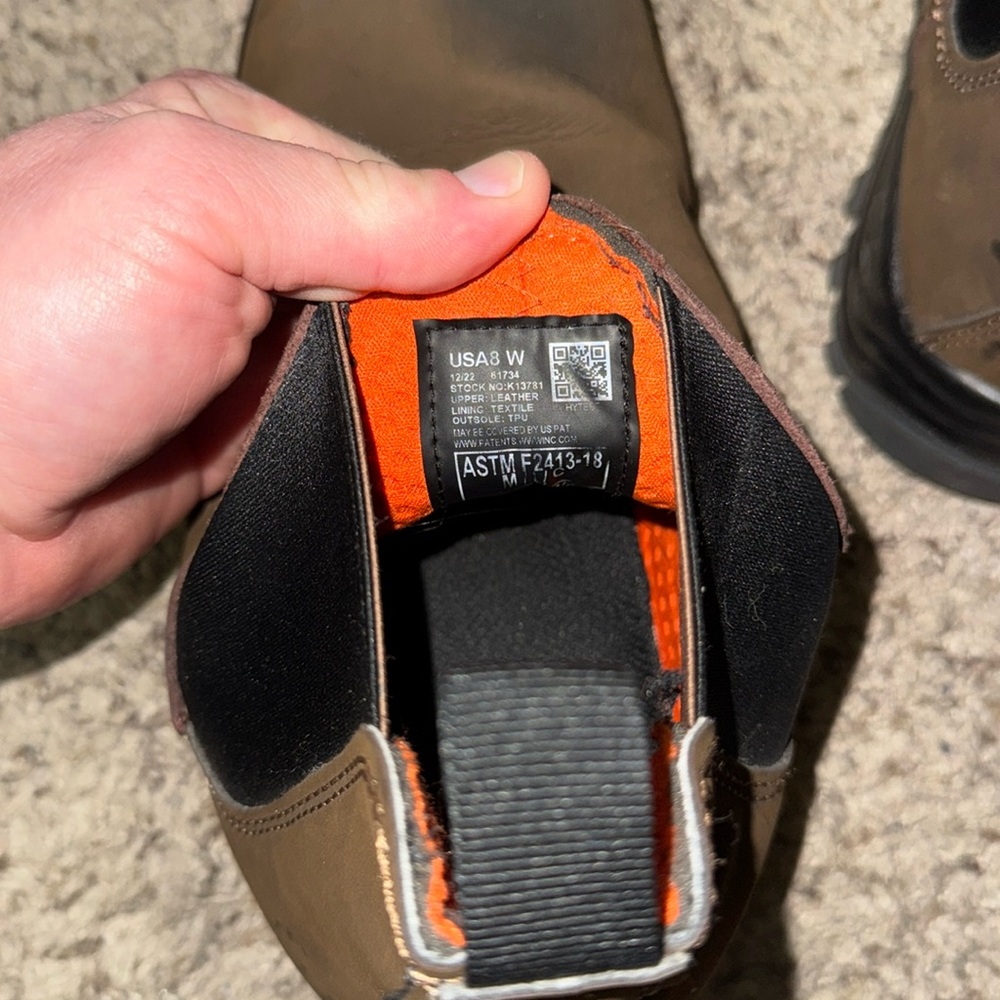 Hytest Chelsea boots.   8 wide.   Composite toe and EH rated